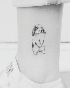 Ideas de tatuajes de conejos para mujer - tatuaje conejo belier