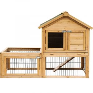 casa de conejos enanos exterior de madera tamaño XL Homcom