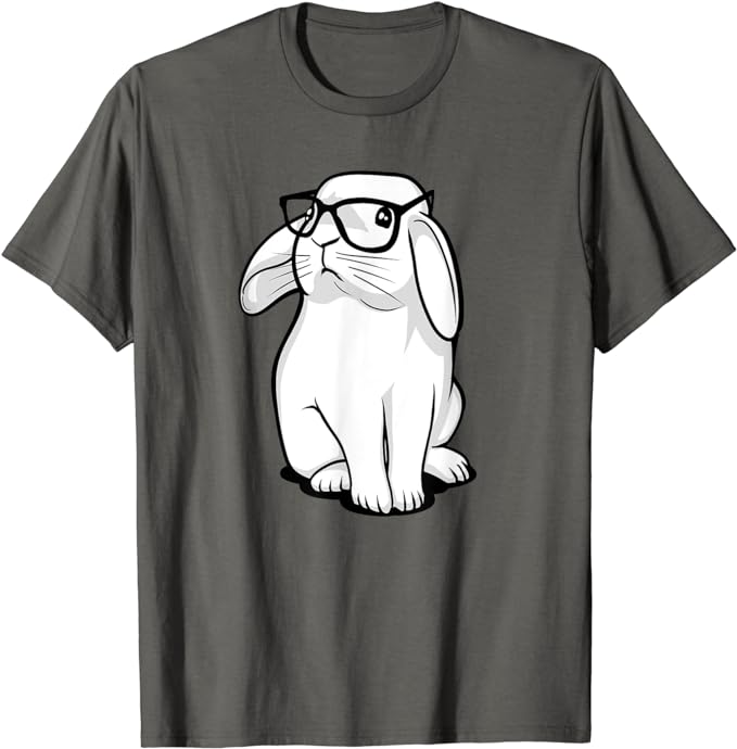 camiseta hombre gris conejo