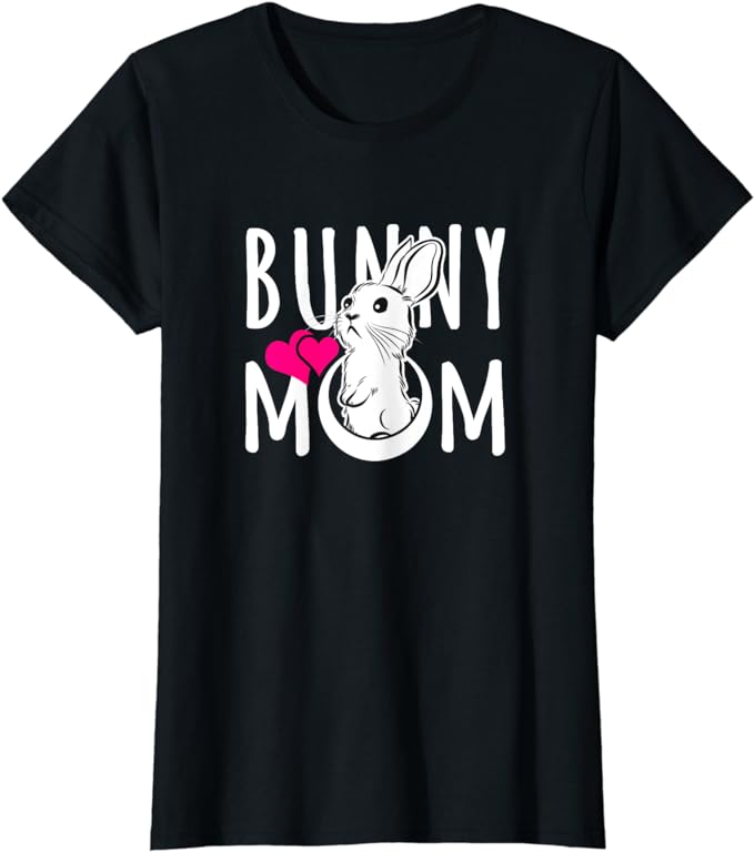camisetas de conejos - camiseta mami conejo en color negro