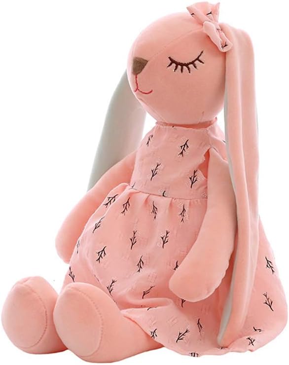 muñeco rosa en forma de conejo