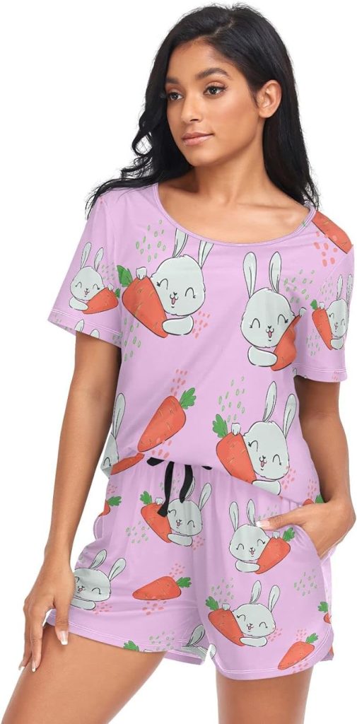 pijamas de conejos verano - pijama corto conejo
